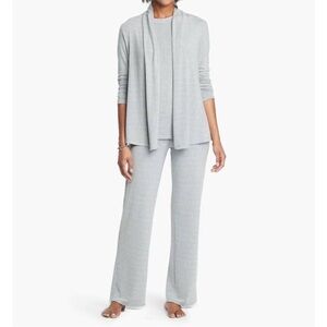 NWT NIC + Zoe Eaze Marl Cardigan and Wide Leg Pant Lounge Matching Set Large